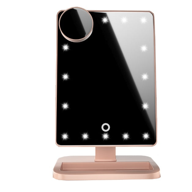 LED Touch Makeup Mirror with Bluetooth & 10X Magnifier