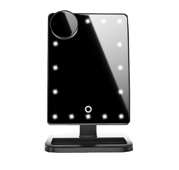 LED Touch Makeup Mirror with Bluetooth & 10X Magnifier