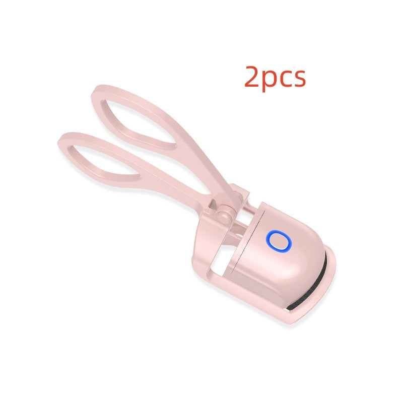 "Portable Heated Eyelash Curler – USB Rechargeable & Compact"