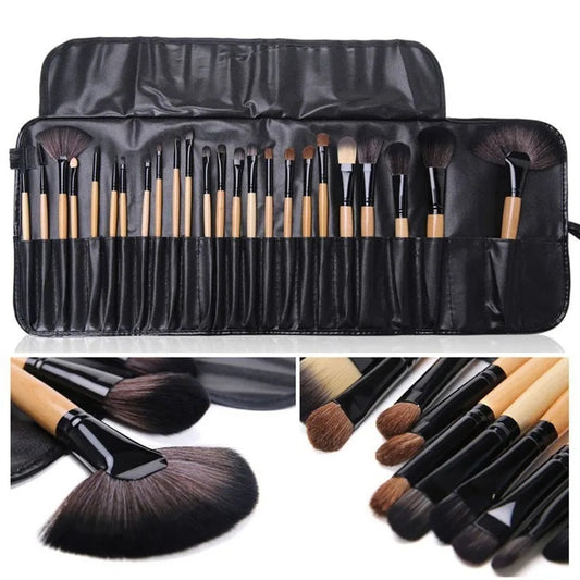 24-Piece Makeup Brush Set for Everyday Glam